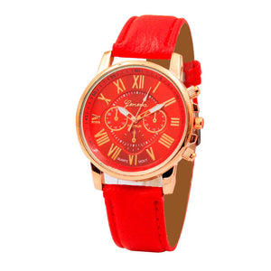 GENEVA Women's Fine Fashion Premium Quality Luxury Style Leather Watch - Divine Inspiration Styles