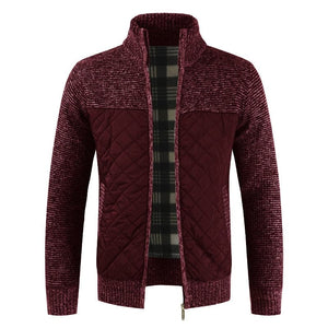 MOGA Design Men's Fashion Premium Quality Quilted Zipper Sweater Jacket - Divine Inspiration Styles