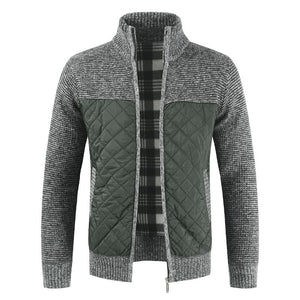 MOGA Design Men's Fashion Premium Quality Quilted Zipper Sweater Jacket - Divine Inspiration Styles