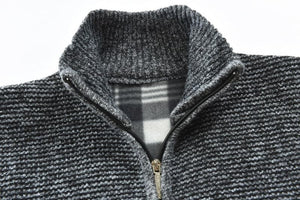 MOGA Design Men's Fashion Premium Quality Quilted Zipper Sweater Jacket - Divine Inspiration Styles