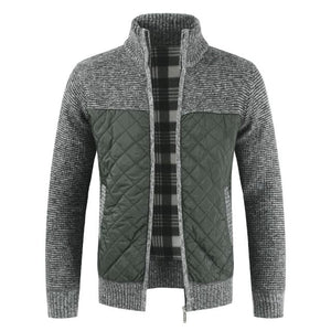 MOGA Design Men's Fashion Premium Quality Quilted Zipper Sweater Jacket - Divine Inspiration Styles