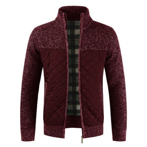 MOGA Design Men's Fashion Premium Quality Quilted Zipper Sweater Jacket - Divine Inspiration Styles