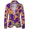 CGSUITS Design Men's Fashion Luxury Style Floral Abstract Printed Blazer Suit Jacket - Divine Inspiration Styles