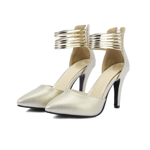 TORY Design Women's Stylish Elegant Fashion Gold Silver Metallic Pumps Dress Shoes Golden / 3.5 TORY Design Women's Stylish Elegant Fashion Gold Silver Metallic Pumps Dress Shoes Golden / 3.5