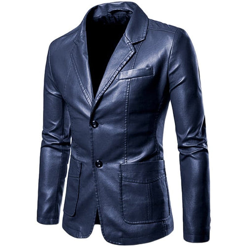 BRADLEY Men's Fashion Premium Quality Leather Style Blazer Suit Jacket - Divine Inspiration Styles