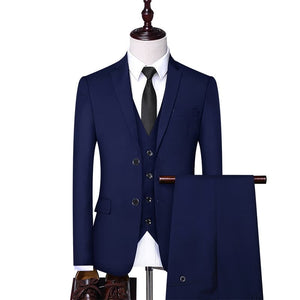 BRADLEY SUITS Men's Fashion Formal Business & Special Events Wear 3-PCS (Jacket + Pants + Vest) Suit Set - Divine Inspiration Styles
