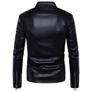 FAVOCENT Design Men's Fashion Premium Quality Leather Coat Biker Jacket - Divine Inspiration Styles