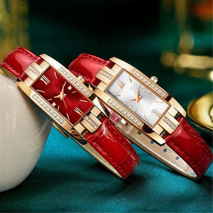 ROSON Women's Fine Fashion Premium Quality Elegant Style Genuine Leather Watch - Divine Inspiration Styles