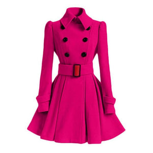 HEATHER Design Women's Fine Fashion Luxury Classic Style Designer Wool Coat Jacket - Divine Inspiration Styles