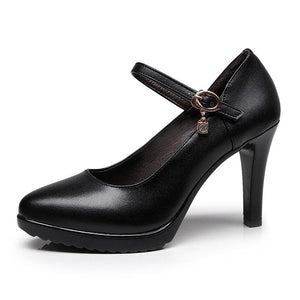 CABRINA Design Women's Stylish Elegant Fashion Buckle Design Pumps Dress Shoes - Divine Inspiration Styles