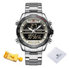 NAVIFORCE Men's Luxury Fine Fashion Premium Top Quality Analog & Digital Dial Stainless Steel Watch - Divine Inspiration Styles
