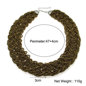 MANILA Women's Fashion Stylish Vintage Beaded Necklace Statement Jewelry - Divine Inspiration Styles