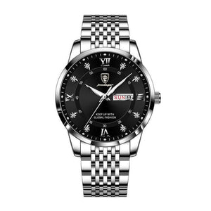 POEDAGAR Men's Luxury Fine Fashion Premium Top Quality Stainless Steel Watch - Divine Inspiration Styles