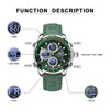NAVIFORCE Men's Luxury Fine Fashion Premium Top Quality Triple Dial Multifunction Stainless Steel Watch - Divine Inspiration Styles
