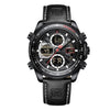NAVIFORCE Men's Luxury Fine Fashion Premium Top Quality Triple Dial Multifunction Stainless Steel Watch - Divine Inspiration Styles