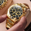 OLEVS Men's Luxury Fine Fashion Premium Top Quality Triple Dial Multifunction Stainless Steel Watch - Divine Inspiration Styles