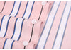 CAIZIYIJIA Men's Classic Trendy Fashion Casual Long Sleeves Stripes Dress Shirt - Divine Inspiration Styles