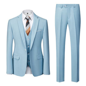 BRADLEY VIP SUITS Men's Fashion Formal Business & Special Events Wear 3 Piece (Jacket + Pants + Vest) 2 Buttons Yellow Suit Set - Divine Inspiration Styles