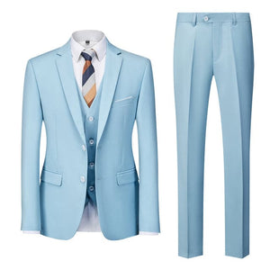 BRADLEY VIP SUITS Men's Fashion Formal Business & Special Events Wear 3 Piece (Jacket + Pants + Vest) 2 Buttons Yellow Suit Set - Divine Inspiration Styles