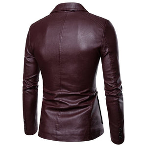 BRADLEY Men's Fashion Premium Quality Leather Style Blazer Suit Jacket - Divine Inspiration Styles