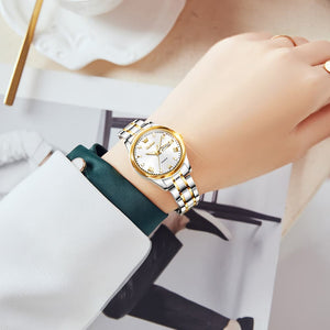 OLEVS Women's Fine Fashion Premium Quality Luxury Style Stainless Steel Watch - Divine Inspiration Styles