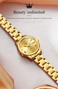 OLEVS Women's Fine Fashion Premium Quality Luxury Style Stainless Steel Watch - Divine Inspiration Styles
