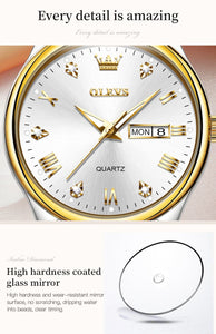 OLEVS Women's Fine Fashion Premium Quality Luxury Style Stainless Steel Watch - Divine Inspiration Styles