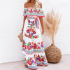 LUCY Design Women's Fashion Elegant Stylish Vintage Floral Print Sun Dress - Divine Inspiration Styles