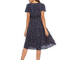 APRIL Women's Fashion Elegant Stylish Vintage Floral Print and Polka Dots Dress - Divine Inspiration Styles