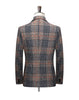 BRADLEY Men's Fashion Premium Quality Gray & Khaki Plaid Style Blazer Suit Jacket - Divine Inspiration Styles