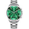 OLEVS Men's Luxury Style Fine Fashion Premium Quality Triple Dial Stainless Steel Watch - Divine Inspiration Styles