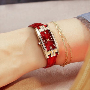 ROSON Women's Fine Fashion Premium Quality Elegant Style Genuine Leather Watch - Divine Inspiration Styles