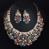 QUINTESSA Women's Fashion Premium Quality CZ & Opal Multicolor Floral Jewelry Set - Divine Inspiration Styles