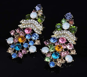 QUINTESSA Women's Fashion Premium Quality CZ & Opal Multicolor Floral Jewelry Set - Divine Inspiration Styles