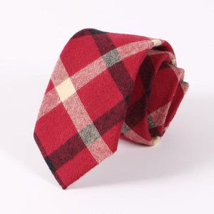 MACKINLEY Design Men's Fashion Premium Quality Classic Plaids Stripes Ties - Divine Inspiration Styles
