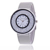 VANSVAR Gold Rose Gold & Silver Metallic Mesh Design Women's Crystal Rhinestone Fashion Watch - Divine Inspiration Styles