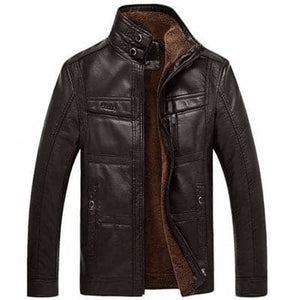 MOUNTAINSKIN Men's Fashion Premium Quality Leather Plush Fur Coat Jacket - Divine Inspiration Styles