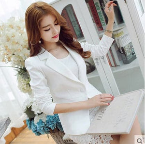 MARA'S DREAM Women's Fashion Solid Color One Button Blazer Suit Jacket - Divine Inspiration Styles