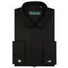 PAUL JONES Men's Business Formal Long Sleeves Dress Shirt with Cufflinks Included - Divine Inspiration Styles