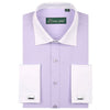 PAUL JONES Men's Business Formal Long Sleeves Dress Shirt with Cufflinks Included - Divine Inspiration Styles