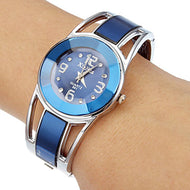 XINHUA Women's Fashion Blue Pink White & Black Enamel Bracelet Watch - Divine Inspiration Styles