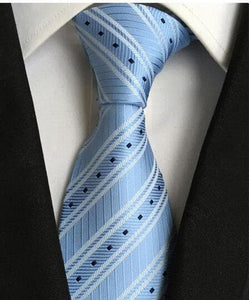 GUSLESON Men's Fashion 100% Premium Quality Jacquard Woven Silk Ties - Divine Inspiration Styles