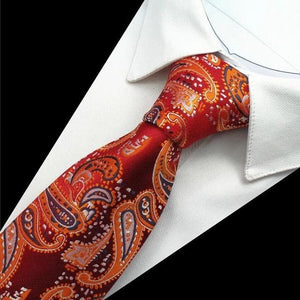 GUSLESON Men's Fashion Plaid Paisley Design 100% Premium Quality Silk Ties - Divine Inspiration Styles