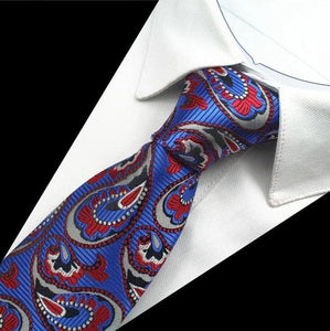 GUSLESON Men's Fashion Plaid Paisley Design 100% Premium Quality Silk Ties - Divine Inspiration Styles