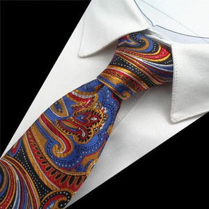 GUSLESON Men's Fashion Plaid Paisley Design 100% Premium Quality Silk Ties - Divine Inspiration Styles