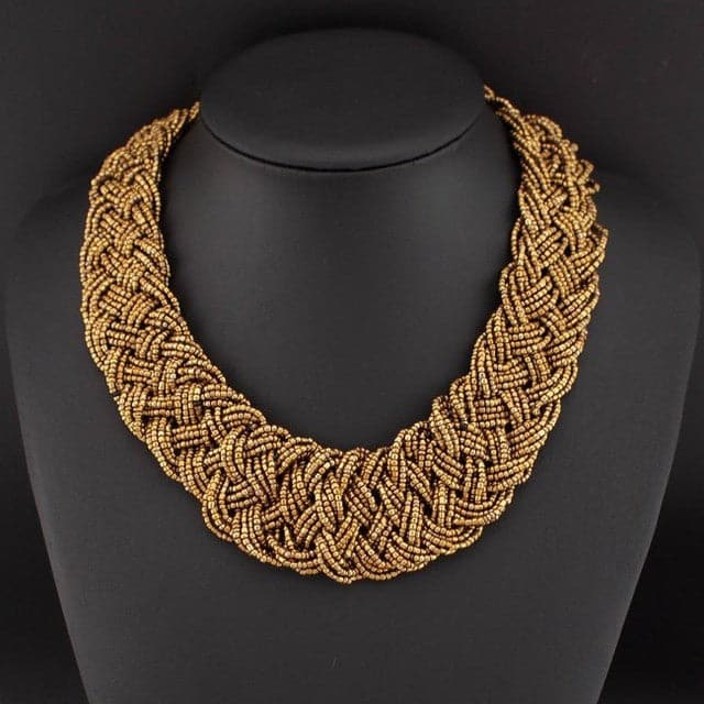 MANILA Women's Fashion Stylish Vintage Beaded Necklace Statement Jewelry - Divine Inspiration Styles
