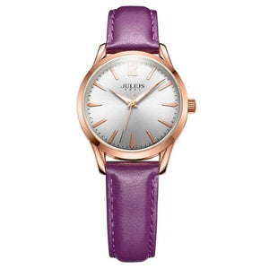 JULIUS Men's & Women's Fashion Elegant Genuine Leather Watch - Divine Inspiration Styles