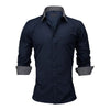 VISADA Men's Business Casual Fashion Premium Quality 3/4 Long Sleeves Dress Shirt - Divine Inspiration Styles