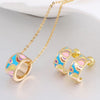 CCL Women's Fashion Genuine Elegant Enamel 2PCS Jewelry Set - Divine Inspiration Styles