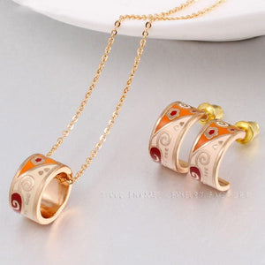 CCL Women's Fashion Genuine Elegant Enamel 2PCS Jewelry Set - Divine Inspiration Styles